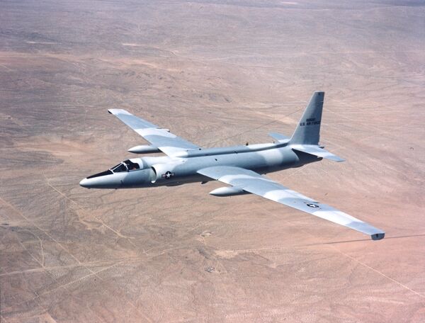 Самолет Lockheed U-2C в серой камуфляжной окраске Sabre, 1975 год Самолет Lockheed U-2C в серой камуфляжной окраске Sabre, 1975 год