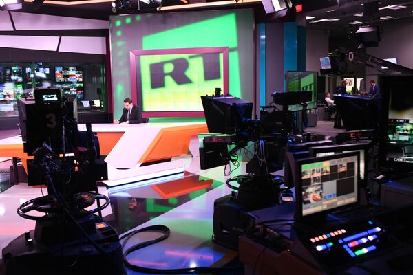 Студия телеканала RT в Москве Студия телеканала RT в Москве