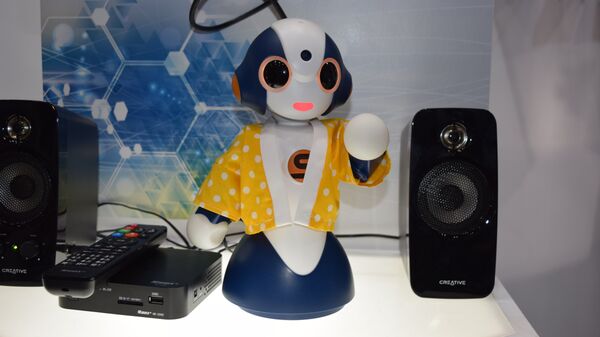 Робот на международной выставке роботов IREX в Токио