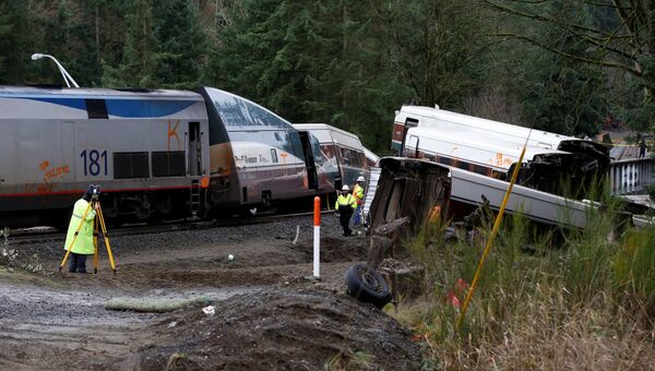 Крушение поезда компании Amtrak на мосту в штате Вашингтон. 18 декабря 2017 Крушение поезда компании Amtrak на мосту в штате Вашингтон. 18 декабря 2017