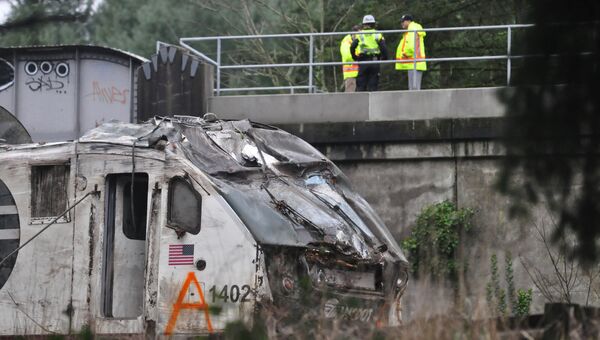 Сход поезда компании Amtrak на мосту в штате Вашингтон. 18 декабря 2017 Сход поезда компании Amtrak на мосту в штате Вашингтон. 18 декабря 2017