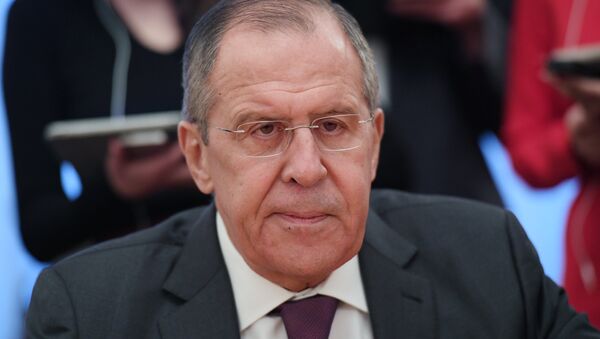 Сергей Лавров во время встречи в Москве с советником президента Палестины Набилем Шаасом. 19 декабря 2017 Сергей Лавров во время встречи в Москве с советником президента Палестины Набилем Шаасом. 19 декабря 2017
