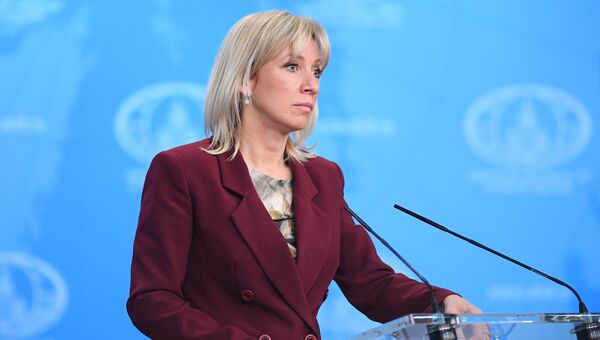 Официальный представитель министерства иностранных дел России Мария Захарова во время брифинга в Москве. 21 декабря 2017 Официальный представитель министерства иностранных дел России Мария Захарова во время брифинга в Москве. 21 декабря 2017