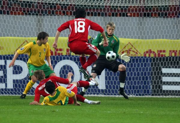 Отборочный матч ЧМ-2010 по футболу Россия - Уэльс Отборочный матч ЧМ-2010 по футболу Россия - Уэльс