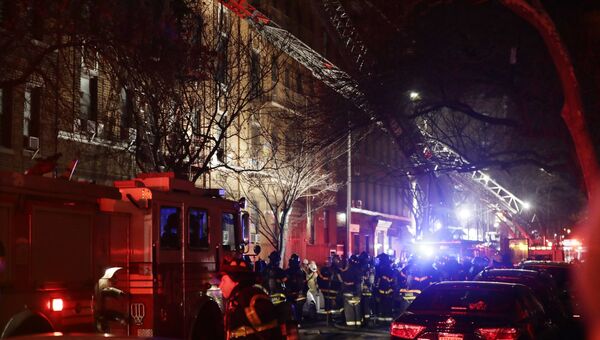 Пожар в Нью-Йорке. 28 декабря 2017 года Пожар в Нью-Йорке. 28 декабря 2017 года