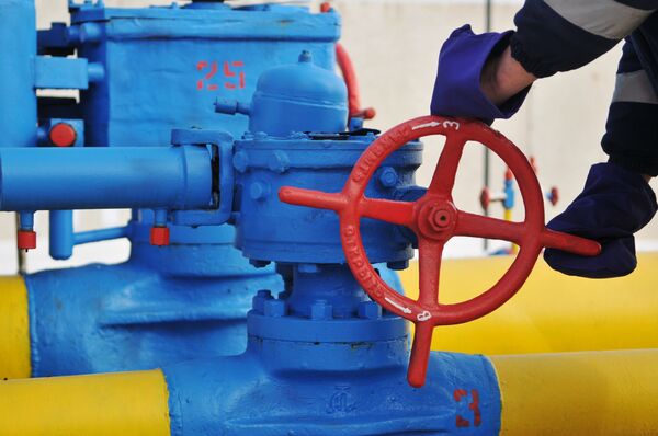 Вентиль на трубопроводе газораспределительной станции Нежухив в Стрыйском районе Львовской области Вентиль на трубопроводе газораспределительной станции Нежухив в Стрыйском районе Львовской области