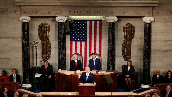Дональд Трамп выступает в конгрессе с обращением О положении страны. 30 января 2018 Дональд Трамп выступает в конгрессе с обращением О положении страны. 30 января 2018