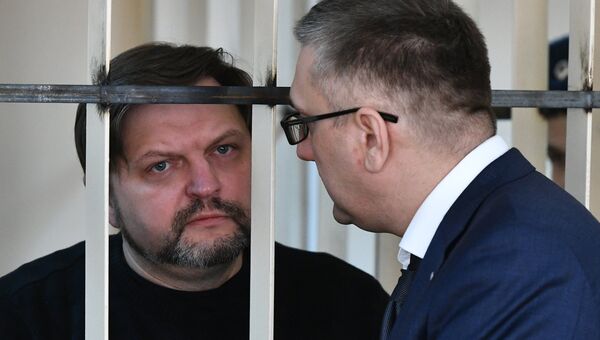 Экс-губернатор Кировской области Никита Белых во время оглашения приговора в Пресненском суде Москвы. 1 февраля 2018 Экс-губернатор Кировской области Никита Белых во время оглашения приговора в Пресненском суде Москвы. 1 февраля 2018