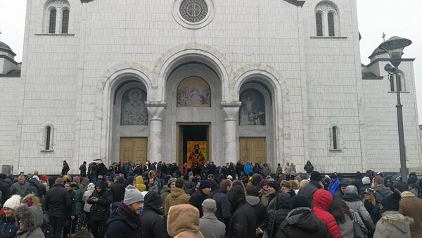 Белградский храм Cвятого Саввы. 22 февраля 2018 Белградский храм Cвятого Саввы. 22 февраля 2018