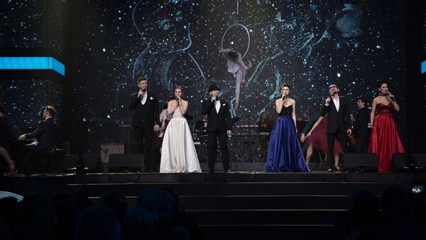 Артисты во время выступления на фестиале Утро Родины. 8 марта 2018 Артисты во время выступления на фестиале Утро Родины. 8 марта 2018