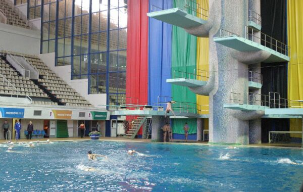 В бассейне спорткомплекса Олимпийский. Архив В бассейне спорткомплекса Олимпийский. Архив