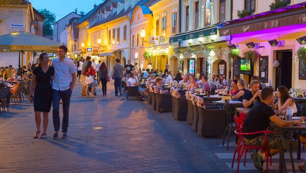 Загреб, Хорватия. Архивное фото Загреб, Хорватия. Архивное фото