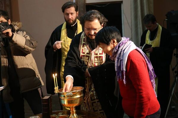 архиепископ Якутский и Ленский Роман во время поездки по отдаленным регионам Якутии архиепископ Якутский и Ленский Роман во время поездки по отдаленным регионам Якутии
