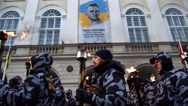 Марш националистов во Львове Марш националистов во Львове