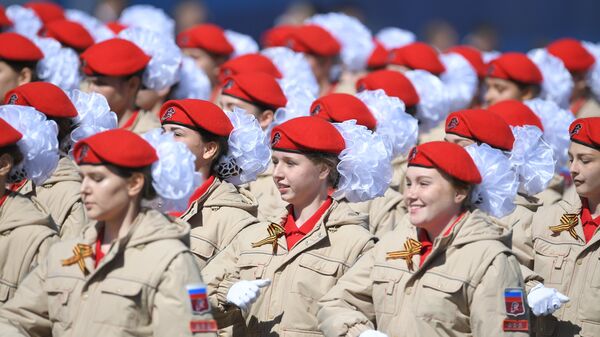 Парадный расчет Юнармии на военном параде, посвященном 73-й годовщине Победы в ВОВ Парадный расчет Юнармии на военном параде, посвященном 73-й годовщине Победы в ВОВ