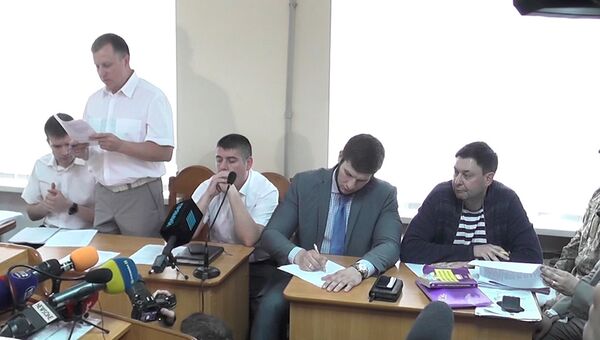 Задержанный СБУ Кирилл Вышинский арестован на два месяца. Кадры из зала суда Задержанный СБУ Кирилл Вышинский арестован на два месяца. Кадры из зала суда