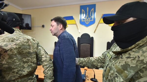 Арестованный Кирилл Вышинский после заседания суда в Херсоне Арестованный Кирилл Вышинский после заседания суда в Херсоне