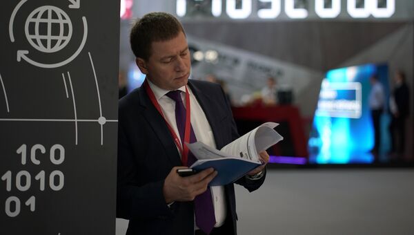 Стенд Москвы на Петербургском международном экономическом форуме Стенд Москвы на Петербургском международном экономическом форуме
