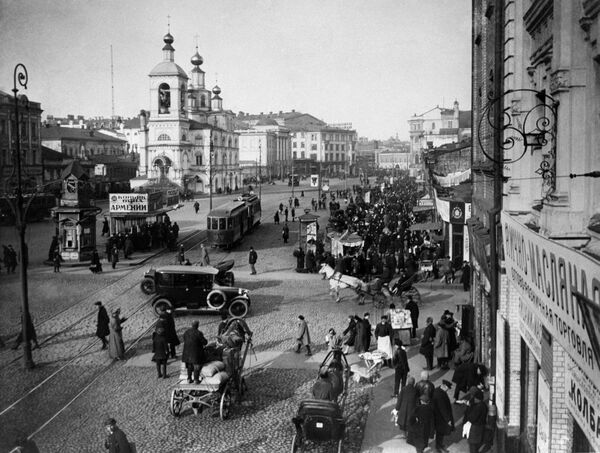 Старая Москва. Охотный ряд, 1925 г Старая Москва. Охотный ряд, 1925 г