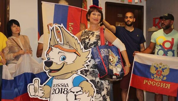 Болельщики за сборную РФ в Русском центре Науки и культуры в Бейруте Болельщики за сборную РФ в Русском центре Науки и культуры в Бейруте