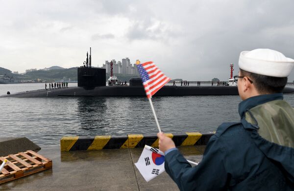 Американская подводная лодка USS Michigan Американская подводная лодка USS Michigan