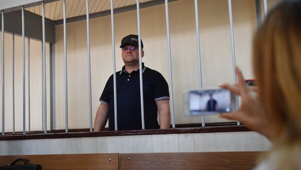 Бывший руководитель Главного следственного управления СК РФ по городу Москве Александр Дрыманов в Басманном суде Москвы. 17 июля 2018 Бывший руководитель Главного следственного управления СК РФ по городу Москве Александр Дрыманов в Басманном суде Москвы. 17 июля 2018