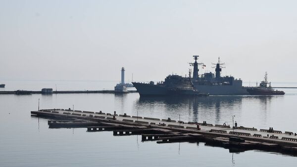 Корабли военно-морской группы НАТО в порту Одессы Корабли военно-морской группы НАТО в порту Одессы