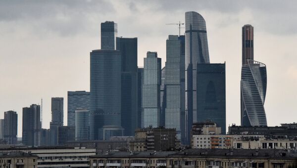 Небоскребы делового центра Москва-сити Небоскребы делового центра Москва-сити