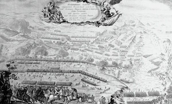 Семилетняя война 1756-1763 годов. Битва при Пальциге 12 июня 1759 года. Гравюра Н.Саблина Семилетняя война 1756-1763 годов. Битва при Пальциге 12 июня 1759 года. Гравюра Н.Саблина