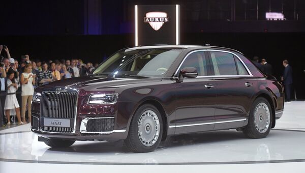 Презентация автомобиля Aurus Senat на Московском международном автомобильном салоне 2018 Презентация автомобиля Aurus Senat на Московском международном автомобильном салоне 2018