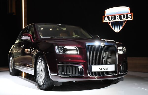 Автомобиль Aurus Senat на Московском международном автомобильном салоне 2018 Автомобиль Aurus Senat на Московском международном автомобильном салоне 2018