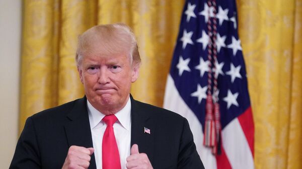 Президент США Дональд Трамп в Белом доме в Вашингтоне Президент США Дональд Трамп в Белом доме в Вашингтоне