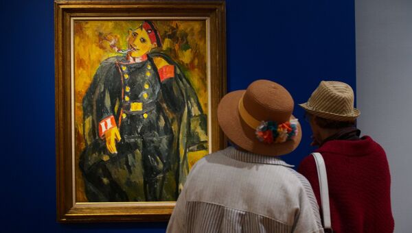 Выставка Михаил Ларионов в Третьяковской галерее. Архивное фото. Выставка Михаил Ларионов в Третьяковской галерее. Архивное фото.
