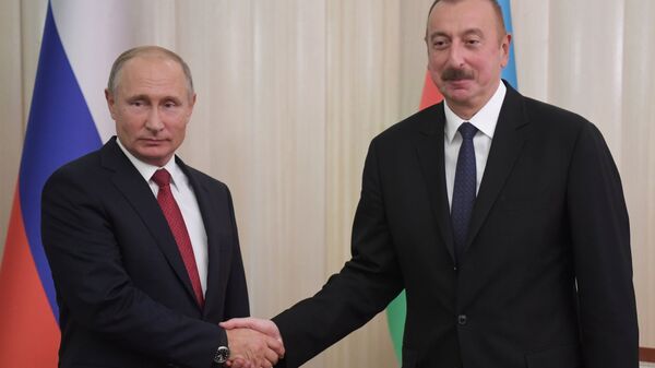 Президент РФ Владимир Путин и президент Азербайджана Ильхам Алиев Президент РФ Владимир Путин и президент Азербайджана Ильхам Алиев