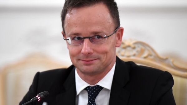 Глава МИД Венгрии Петер Сийярто во время встречи с МИД РФ Сергеем Лавровым. 3 октября 2018 Глава МИД Венгрии Петер Сийярто во время встречи с МИД РФ Сергеем Лавровым. 3 октября 2018