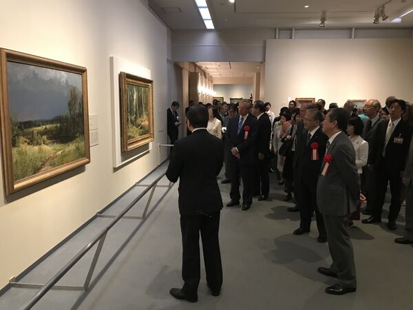 Гости на церемонии открытия выставки Русского музея в Токио, Япония Гости на церемонии открытия выставки Русского музея в Токио, Япония