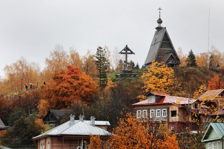 Осень в городе Плёс Осень в городе Плёс
