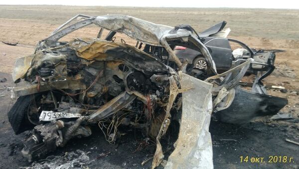 ДТП на 1198-м километре трассы Волгоград-Астрахань. 14 октября 2018 ДТП на 1198-м километре трассы Волгоград-Астрахань. 14 октября 2018