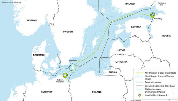 Трасса газопровода Северный поток-2 Трасса газопровода Северный поток-2