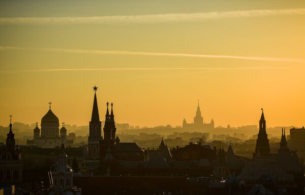 Вид на Москву со смотровой площадки Центрального детского магазина Вид на Москву со смотровой площадки Центрального детского магазина