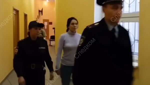 Задержанная глава калининградского роддома №4 Елена Белая (скриншот видео) Задержанная глава калининградского роддома №4 Елена Белая (скриншот видео)