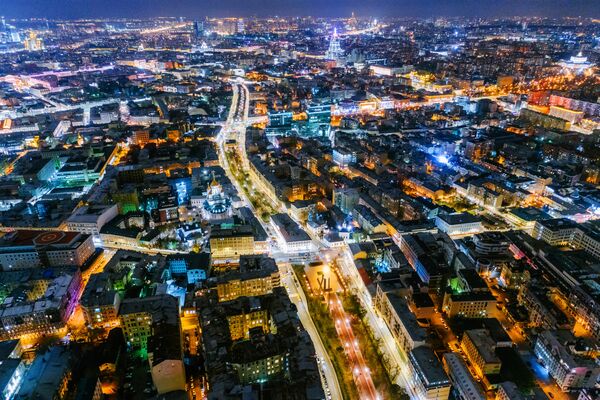 Москва в пятерке самых освещенных городов мира Москва в пятерке самых освещенных городов мира