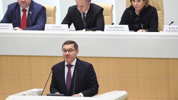 Министр строительства и жилищно-коммунального хозяйства РФ Владимир Якушев выступает на VI съезде общественной организации Всероссийский Совет местного самоуправления. 6 декабря 2018 Министр строительства и жилищно-коммунального хозяйства РФ Владимир Якушев выступает на VI съезде общественной организации Всероссийский Совет местного самоуправления. 6 декабря 2018