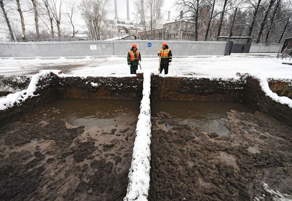 Работа снегоплавильного пункта Мосводостока Работа снегоплавильного пункта Мосводостока