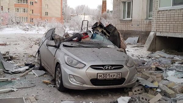 На месте взрыва бытового газа в Вологде. 16 декабря 2018 На месте взрыва бытового газа в Вологде. 16 декабря 2018