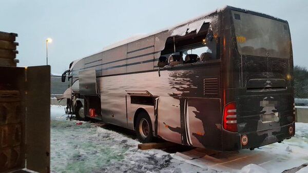 Пассажирский автобус, следовавший из Генуи в Дюссельдорф и врезавшийся в стену под Цюрихом Пассажирский автобус, следовавший из Генуи в Дюссельдорф и врезавшийся в стену под Цюрихом