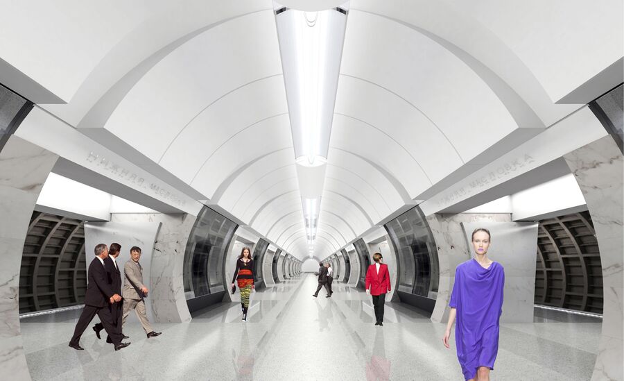 Станция московского метро БКЛ Савёловская (проектное название - Нижняя Масловка) Станция московского метро БКЛ Савёловская (проектное название - Нижняя Масловка)