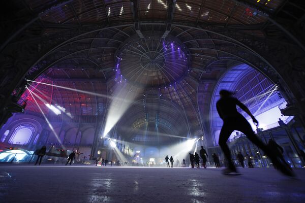 Каток под стеклянной крышей Grand Palais Каток под стеклянной крышей Grand Palais