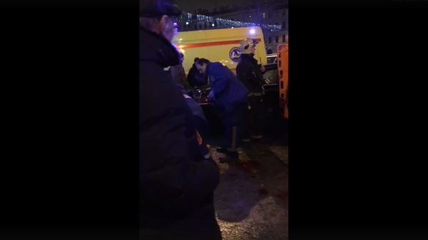Видео с места ДТП в Петербурге Видео с места ДТП в Петербурге