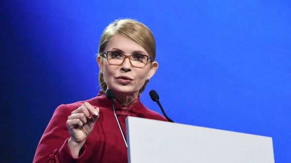 Лидер партии Батькивщина Юлия Тимошенко 